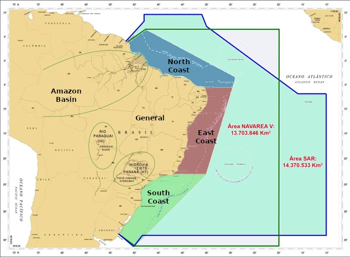 NAVAREA V Map